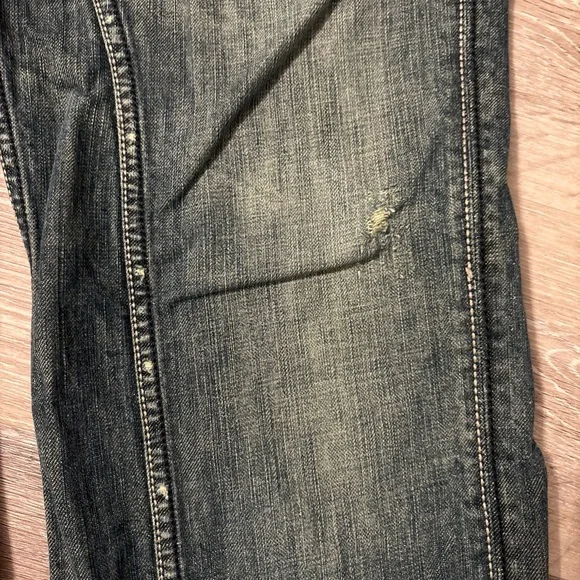 Antik Denim Jeans 38x33 Mens Blue Jeans Y2K Thrash USA Cotton Style MKK2995 - Picture 10 of 16